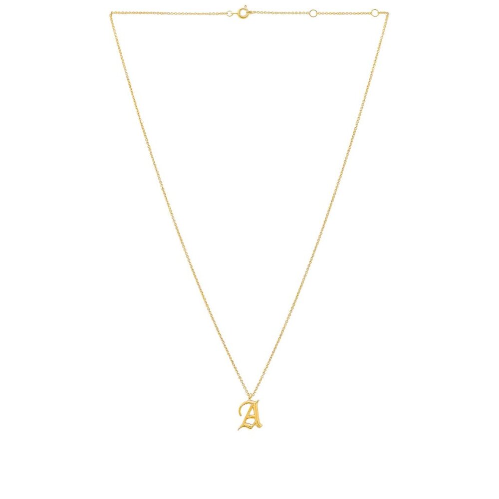 Luv AJ The Initial Charm Necklace in Gold Size D Womens Jewelry